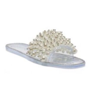 Women’s nwt translucent jelly slide pearl sandals 👡 - size 6 by Jessica Simpson